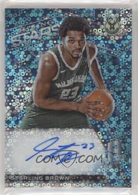 2017-18 Panini Spectra - Rising Stars Signatures - Neon Blue Prizm #RS-SBR - Sterling Brown /49