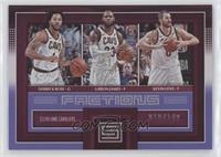 Derrick Rose, LeBron James, Kevin Love #/149