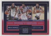 Andrew Wiggins, Jimmy Butler, Karl-Anthony Towns #/299