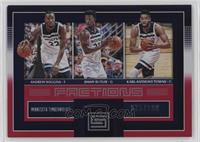 Andrew Wiggins, Jimmy Butler, Karl-Anthony Towns #/299