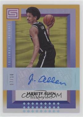 2017-18 Panini Status - Freshman Signatures - Gold #FS-JAK - Jarrett Allen /10