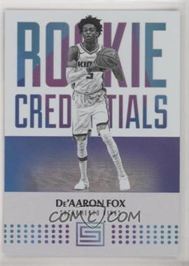 2017-18 Panini Status - Rookie Credentials #16 - De'Aaron Fox