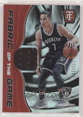 2017-18 Panini Totally Certified - Fabric of the Game #FG-JLN - Jeremy Lin /199
