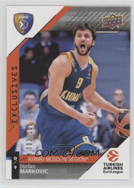 2017-18 Upper Deck Euroleague - [Base] - Exclusives #49 - Stefan Markovic /100