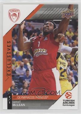 2017-18 Upper Deck Euroleague - [Base] - Exclusives #81 - Jamel McLean /100