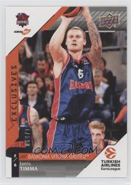 2017-18 Upper Deck Euroleague - [Base] - Exclusives #9 - Janis Timma /100