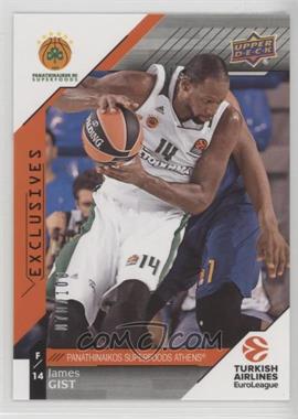 2017-18 Upper Deck Euroleague - [Base] - Exclusives #92 - James Gist /100