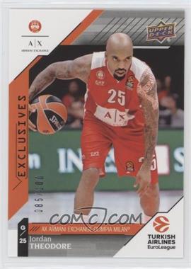 2017-18 Upper Deck Euroleague - [Base] - Exclusives #95 - Jordan Theodore /100