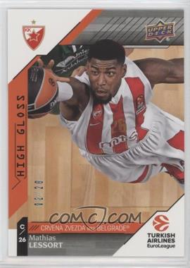 2017-18 Upper Deck Euroleague - [Base] - High Gloss #52 - Mathias Lessort /20