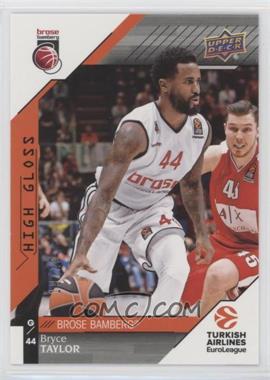 2017-18 Upper Deck Euroleague - [Base] - High Gloss #63 - Bryce Taylor /20