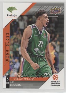 2017-18 Upper Deck Euroleague - [Base] - High Gloss #86 - Jeff Brooks /20