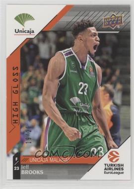 2017-18 Upper Deck Euroleague - [Base] - High Gloss #86 - Jeff Brooks /20