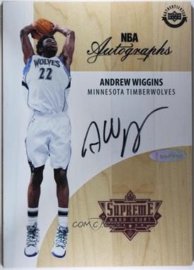 2017-18 Upper Deck Supreme Hardcourt - NBA Autographs #A-AW - Andrew Wiggins