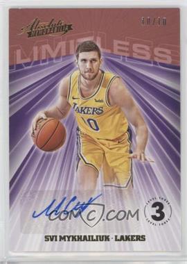 2018-19 Panini Absolute Memorabilia - Limitless Signatures - Level 3 #LS-SVM - Svi Mykhailiuk /10 [EX to NM]