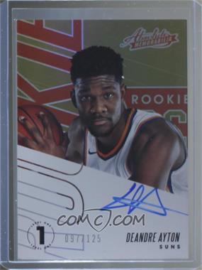 2018-19 Panini Absolute Memorabilia - Rookie Autographs #RA-DAY - Deandre Ayton /125