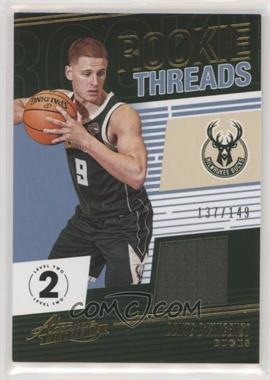 2018-19 Panini Absolute Memorabilia - Rookie Threads - Level 2 #RT-DDV - Donte DiVincenzo /149
