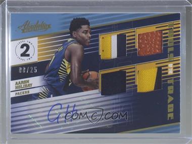 2018-19 Panini Absolute Memorabilia - Tools of the Trade Four Swatch Signatures - Level 2 #T4-AHD - Aaron Holiday /25