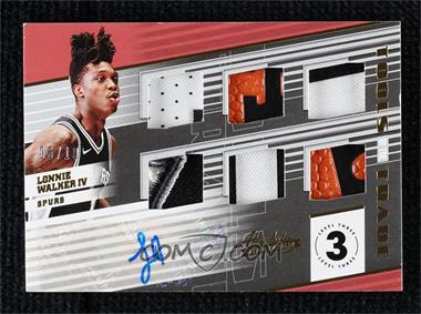2018-19 Panini Absolute Memorabilia - Tools of the Trade Six Swatch Signatures - Level 3 #T6-LW4 - Lonnie Walker IV /10