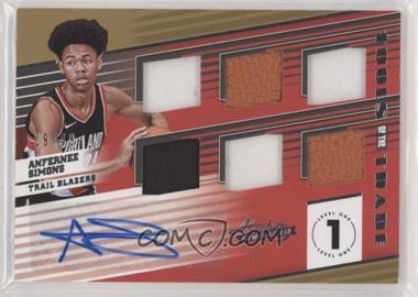 2018-19 Panini Absolute Memorabilia - Tools of the Trade Six Swatch Signatures #T6-ASM - Anfernee Simons /49