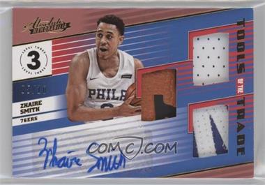 2018-19 Panini Absolute Memorabilia - Tools of the Trade Three Swatch Signatures - Level 3 #T3-ZSM - Zhaire Smith /10