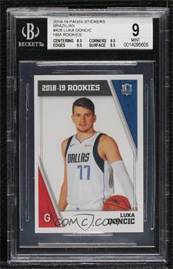 2018-19 Panini Album Stickers European - [Base] - Italy #428 - 2018-19 Rookies - Luka Doncic [BGS 9 MINT]