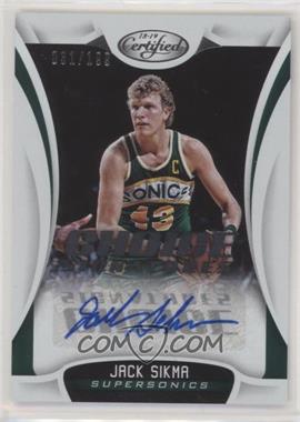 2018-19 Panini Certified - Choice Signatures #CS-JSK - Jack Sikma /199