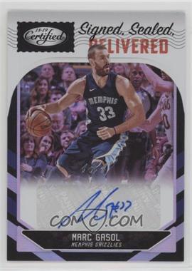 2018-19 Panini Certified - Signed Sealed Delivered - Mirror Black #SSD-MGS - Marc Gasol /1