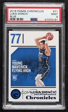 2018-19 Panini Chronicles - [Base] - Blue #71 - Luka Doncic /99 [PSA 9 MINT]