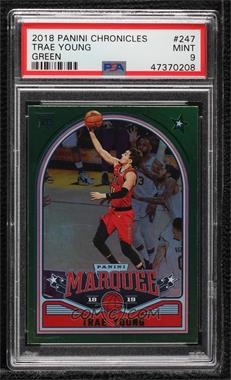 2018-19 Panini Chronicles - [Base] - Green #247 - Marquee - Trae Young [PSA 9 MINT]