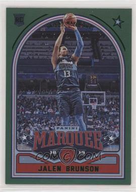 2018-19 Panini Chronicles - [Base] - Green #254 - Marquee - Jalen Brunson