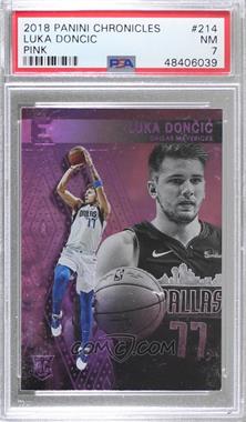2018-19 Panini Chronicles - [Base] - Pink #214 - Essentials - Luka Doncic [PSA 7 NM]
