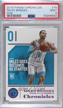 2018-19 Panini Chronicles - [Base] - Pink #75 - Miles Bridges [PSA 9 MINT]