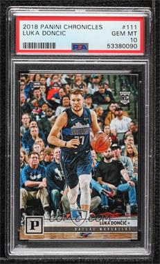 2018-19 Panini Chronicles - [Base] #111 - Panini - Luka Doncic [PSA 10 GEM MT]