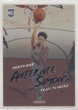 2018-19 Panini Chronicles - [Base] #167 - Luminance - Anfernee Simons