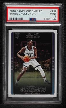 2018-19 Panini Chronicles - [Base] #292 - Studio - Jaren Jackson Jr. [PSA 9 MINT]