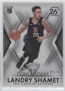 2018-19 Panini Chronicles - [Base] #466 - Titanium Draft Position - Landry Shamet /26