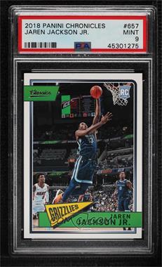 2018-19 Panini Chronicles - [Base] #657 - Classics - Jaren Jackson Jr. [PSA 9 MINT]