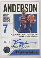 Kenny Anderson #/10