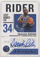 Isaiah Rider #/75