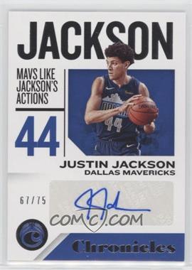 2018-19 Panini Chronicles - Chronicles Signatures #CS-JJ.2 - Justin Jackson /75