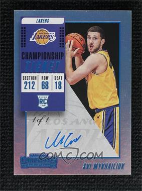 2018-19 Panini Contenders - [Base] - Championship Ticket #139.2 - Variation - Svi Mykhailiuk /1