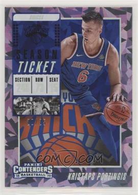 2018-19 Panini Contenders - [Base] - Cracked Ice Ticket #13 - Kristaps Porzingis /25