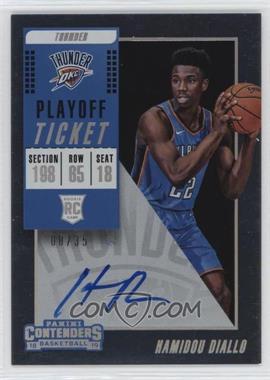 2018-19 Panini Contenders - [Base] - Playoff Ticket #107.2 - Variation - Hamidou Diallo /35