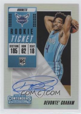 2018-19 Panini Contenders - [Base] - Premium Edition Silver Prizm #115.2 - Variation - Devonte' Graham