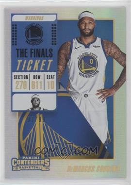 2018-19 Panini Contenders - [Base] - The Finals Ticket #99 - DeMarcus Cousins /99