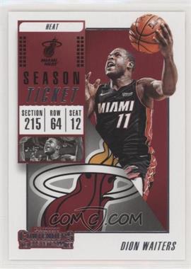 2018-19 Panini Contenders - [Base] #100 - Dion Waiters