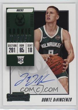 2018-19 Panini Contenders - [Base] #128.1 - Base - Donte DiVincenzo