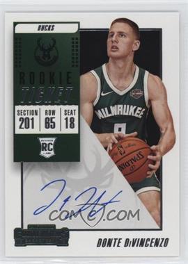 2018-19 Panini Contenders - [Base] #128.1 - Base - Donte DiVincenzo