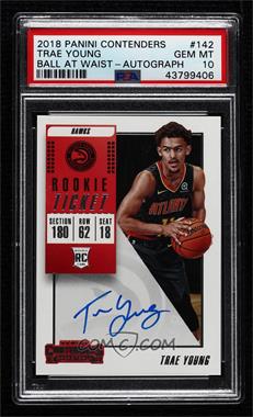 2018-19 Panini Contenders - [Base] #142.1 - Base - Trae Young [PSA 10 GEM MT]