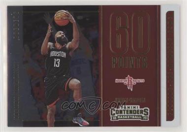 2018-19 Panini Contenders - Playing the Numbers Game #2 - James Harden